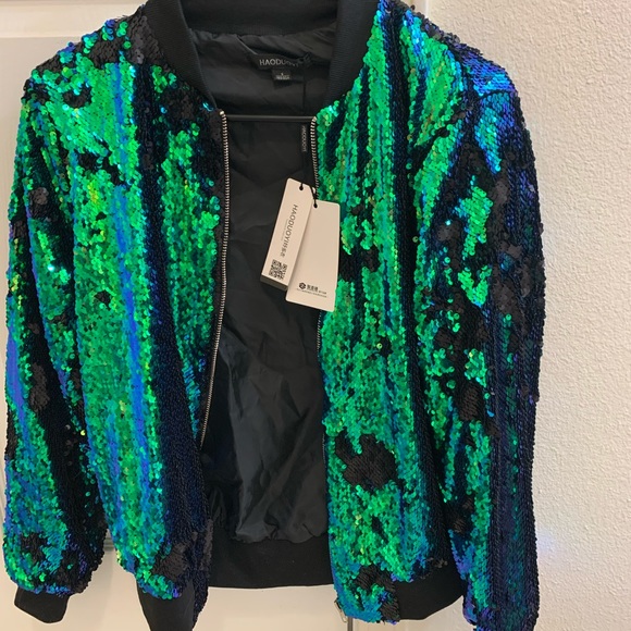 haoduoyi sequin jacket